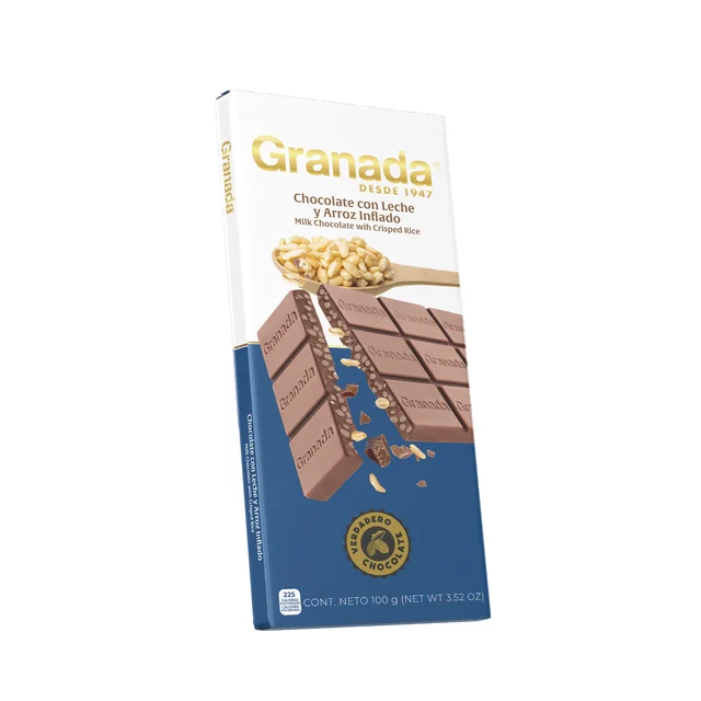 Tableta de Chocolate con Arroz Inflado 100g
