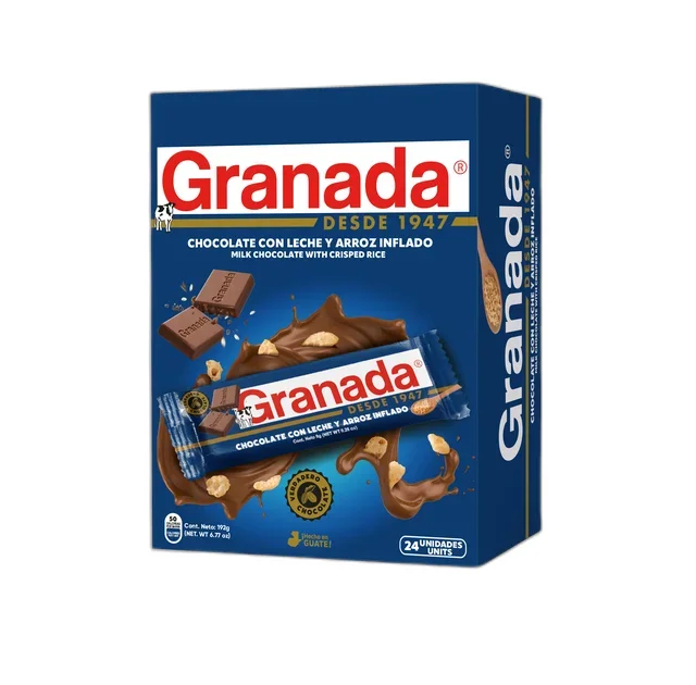 Tableta de Chocolate con Arroz Inflado 24 unidades