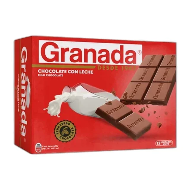 Tableta de Chocolate con Leche 12 unidades